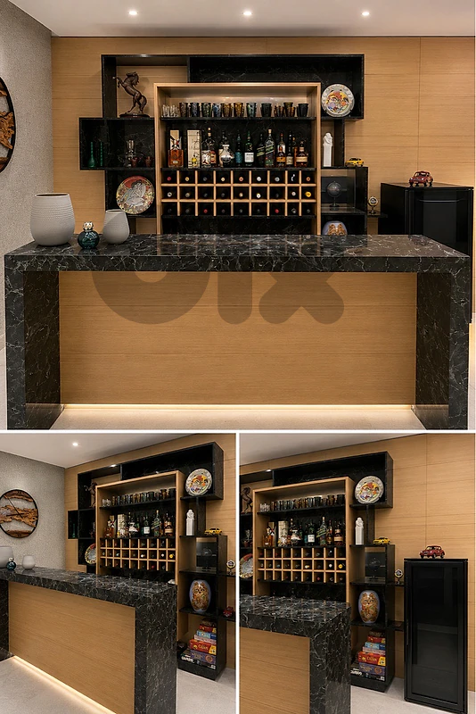 Wooden Carpenter made home bar (Still new)