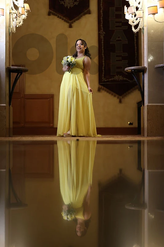 yellow dress
