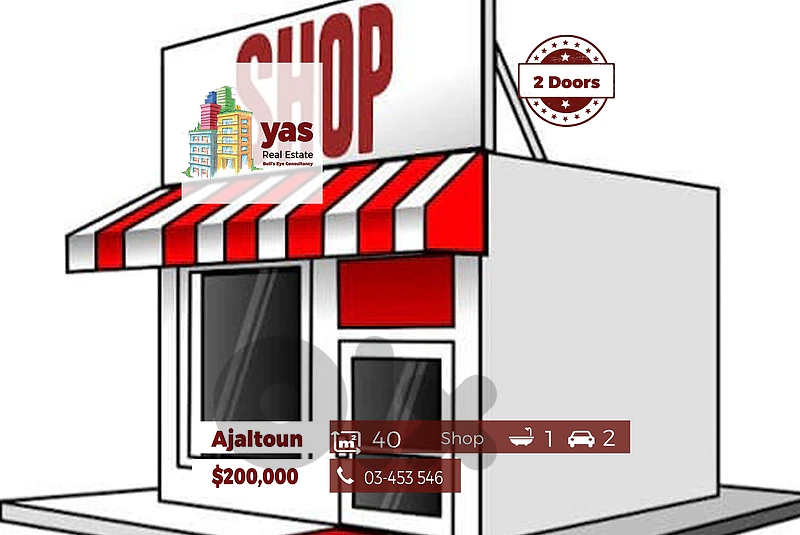 Ajaltoun 40m2 | Shop 2 Doors | Prime Location | Perfect Investment |JO