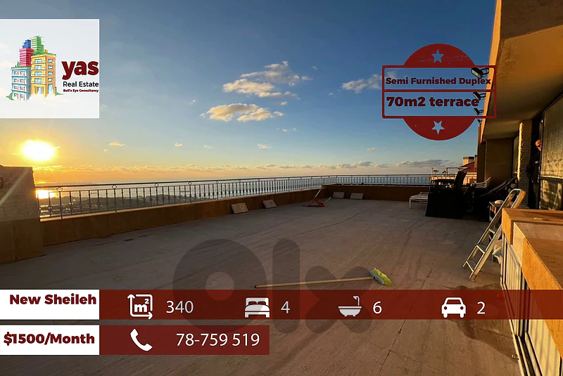 New Sheileh 340m2 | 70m2 Terrace | Semi Furnished Duplex | KS
