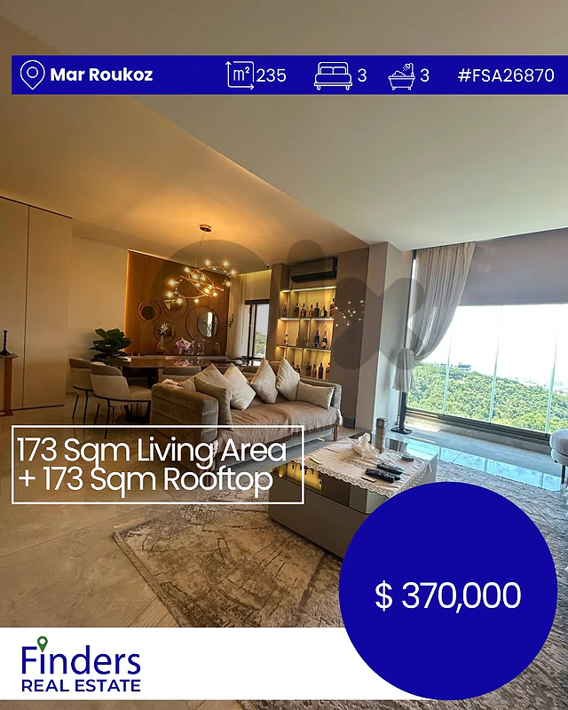 Apartment for sale in Mar Roukoz! شقة للبيع في مار روكز!