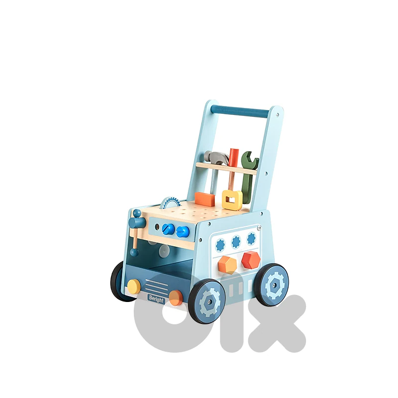2 in 1 Multifunctional Tool Workshop Wooden Baby Walker - مشاية أطفال 2 in 1 Multifunctional Tool Workshop Wooden Baby Walker - مشاية أطفال