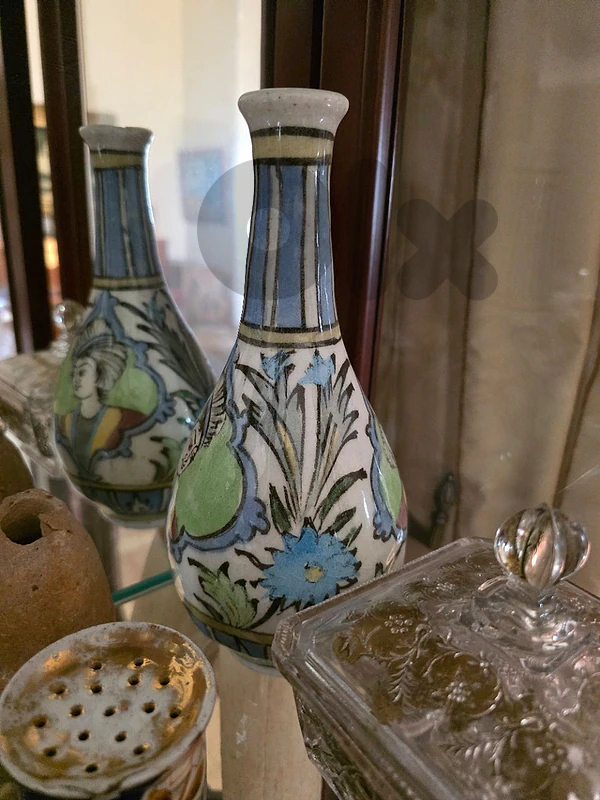 2 x Qadjar old vase - 19th century