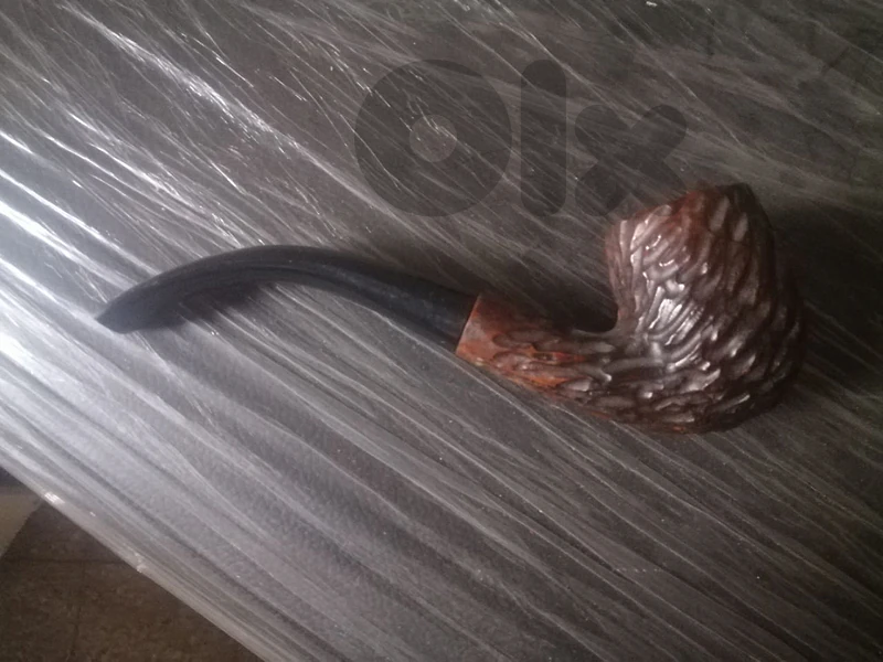 Classic wooden smoking pipe
