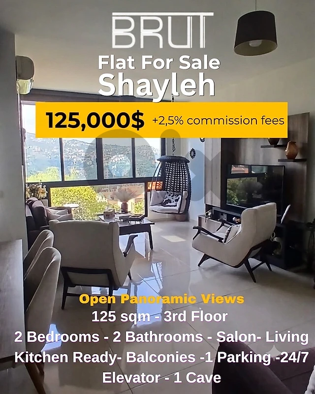 105 sqm Apartment for sale in sheileh with Open Mountain View 105 sqm Apartment for sale in sheileh with Open Mountain View