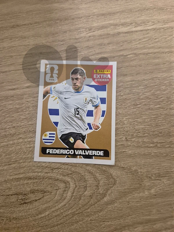 Federico Valverde bronze extra sticker 2026 WC panini