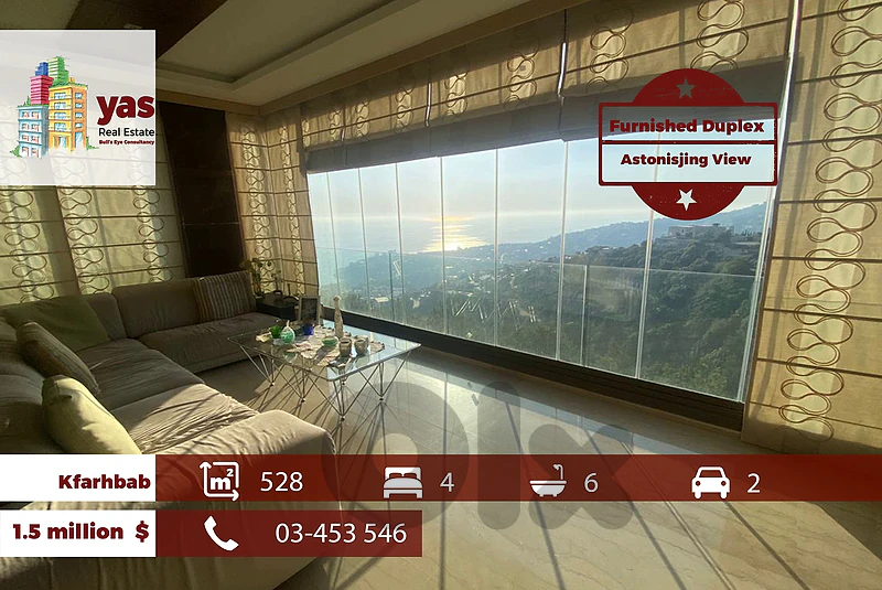 Kfarhbab 528m2 | Furnished Duplex | Panoramic View | OH