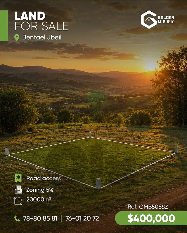 GMB508SZ - Land For Sale In Bentael - أرض للبيع في بنتاعل