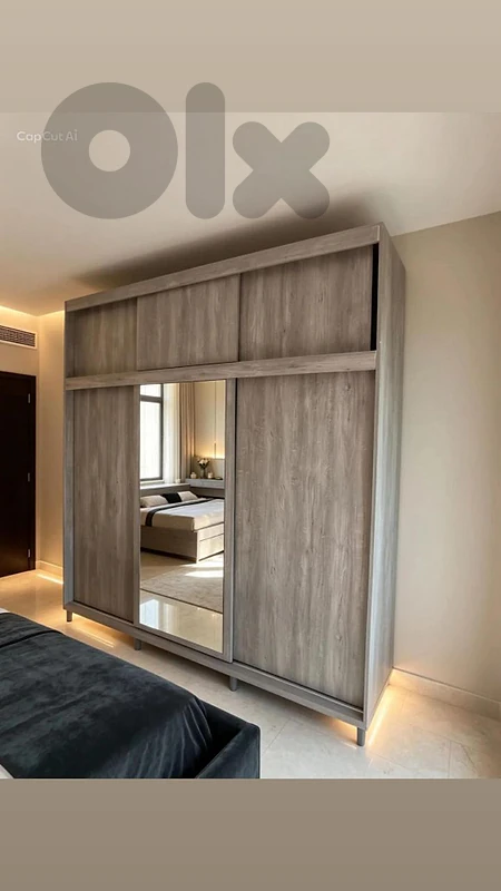 New wardrobes sliding 3 doors high quality