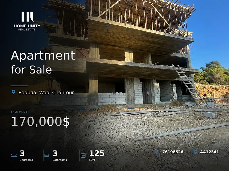 Apartment, Under construction for Sale in Wadi Chahrour , baabda