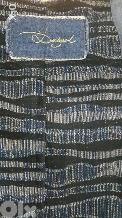 Desigual denim embroidery patchwork dress large فستان 5