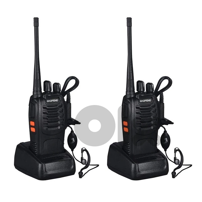 Baofeng BF-888S Walkie Talkie Pair Rechargeable Transceiver 3 Km Range