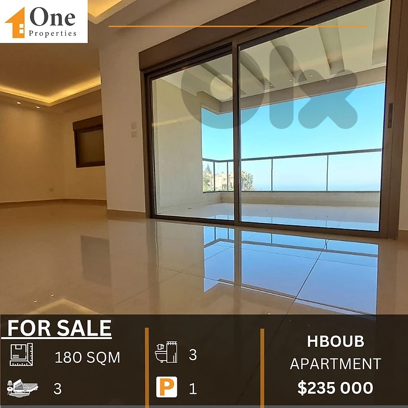 APARTMENT FOR SALE IN HBOUB JBEIL