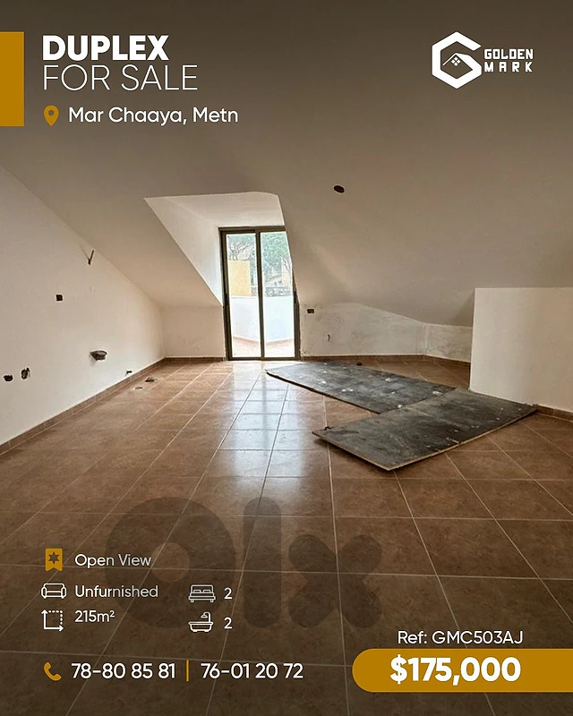 GMC503AJ - Duplex for sale in  Mar Chaaya - دوبلكس للبيع في مار شعيا