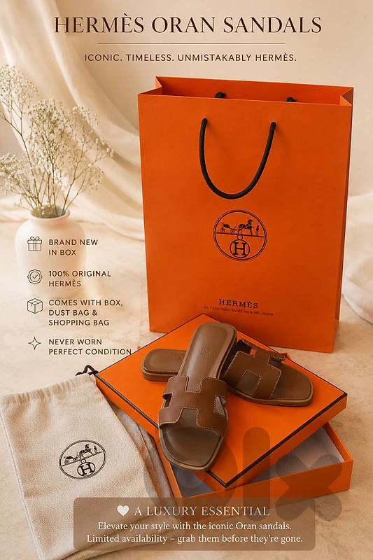 Hermès Oran Sandals – Gold – Size 38