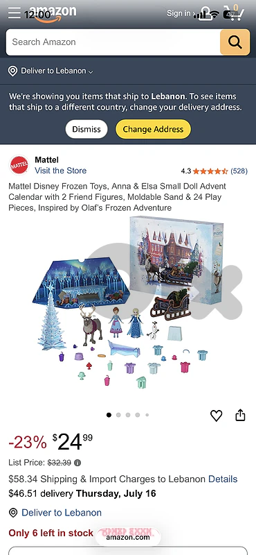 Frozen Gifts Calendar with 24 Surprises
