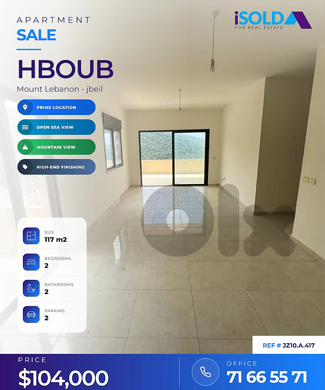 Catchy Apartment With Terrace & Sea View For Sale In Hboub
