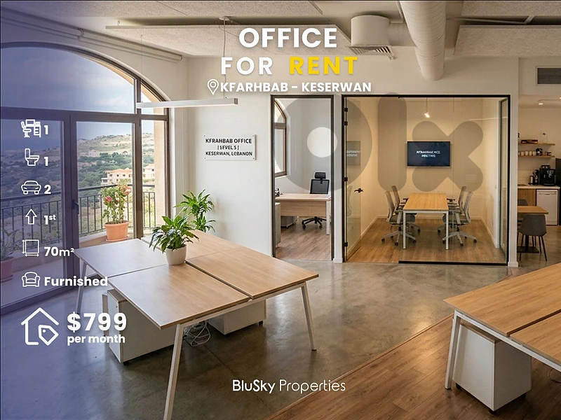 Office For RENT In Kfarhbab مكتب للإيجار #CA