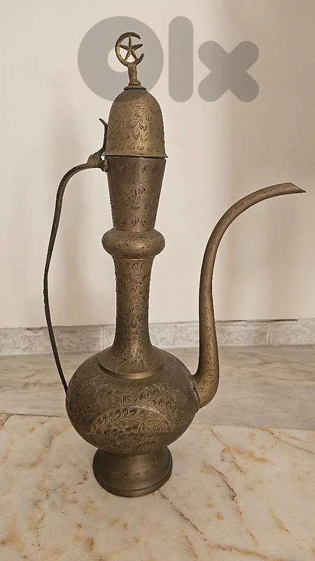 Antique brass ewer