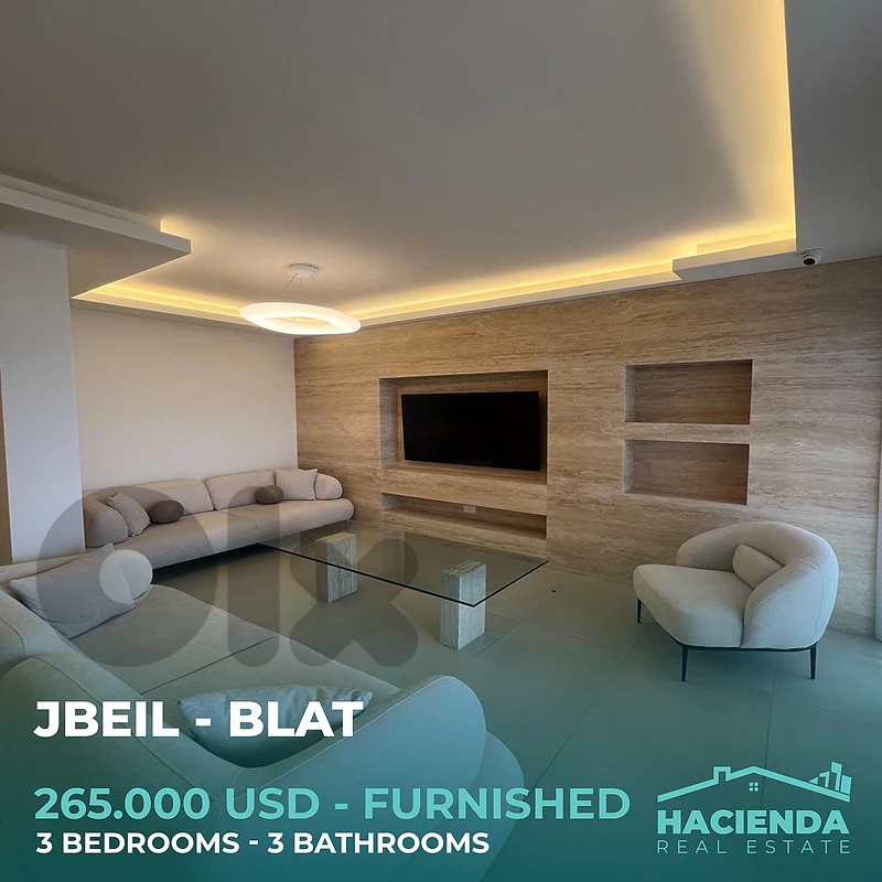 Furnished Apartment With Garden For Sale In Jbeil Blat
