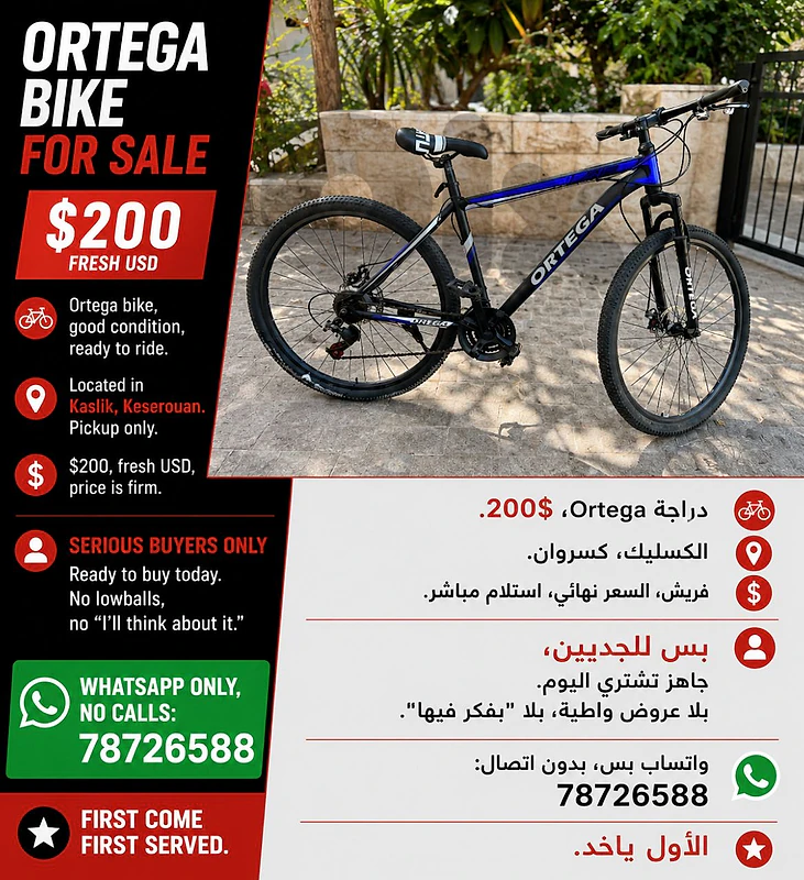 Ortega bicycle