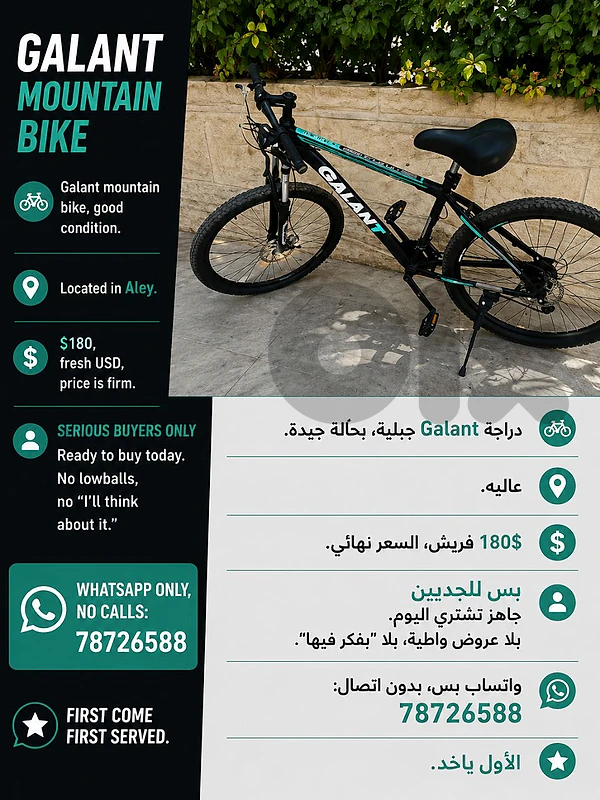 galant bicycle