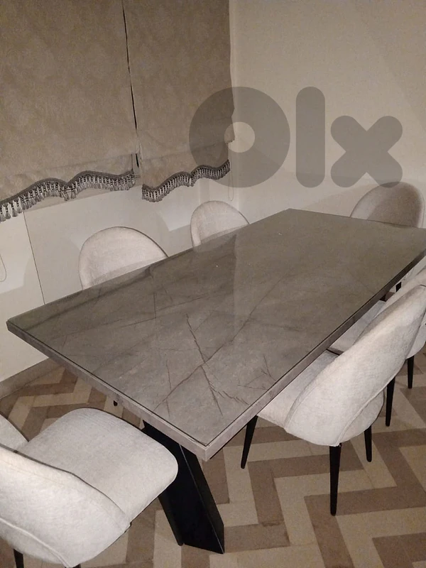 dining room with curtains for sale