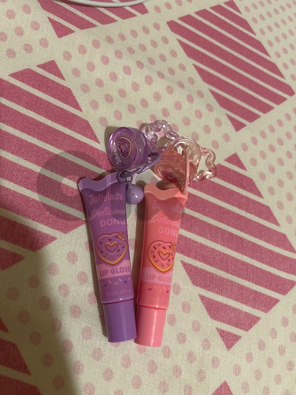 Set of 2 Jollylady Delicious Donut Lip Glosses 🍩💜🩷 Set of 2 Jollylady Delicious Donut Lip Glosses 🍩💜🩷