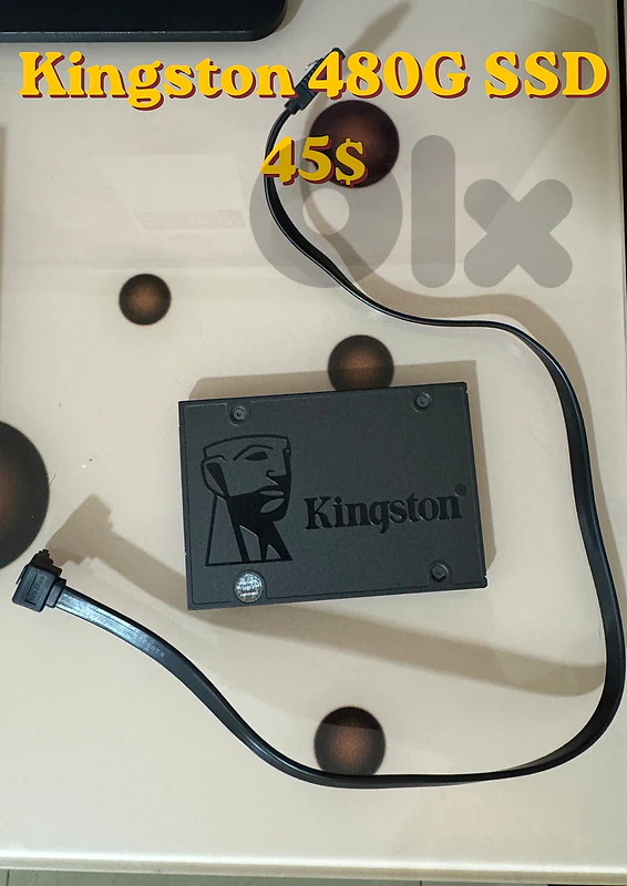 Kingston 480G SSD with SATA cable45$ health 91%