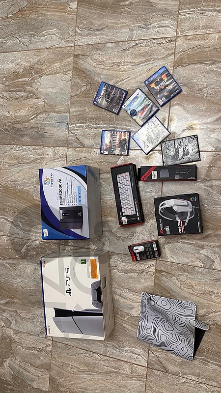 playstation 5 slim with gaming setup