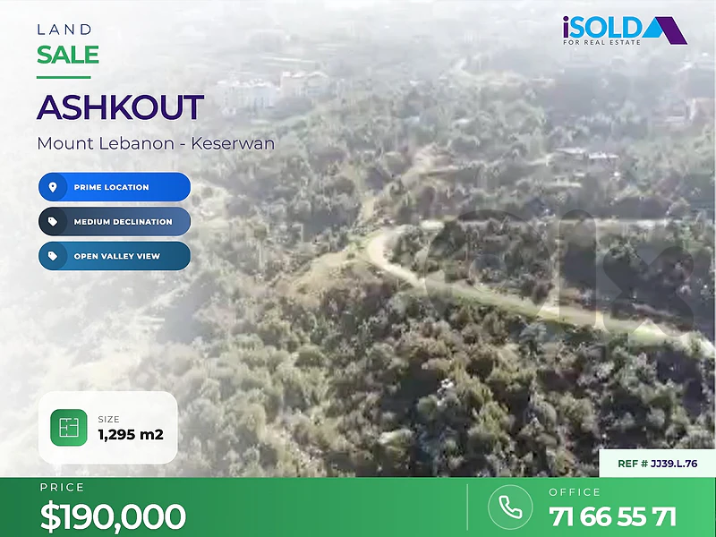 Prime location Lands for sale in Feitroun/Achkout (Ifrazz)