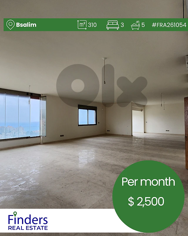 Apartment for rent in Bsalim!شقة للإيجار في بساليم!