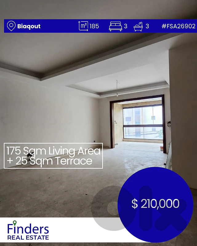 Apartment for sale in Biaqout!  شقة للبيع في بياقوت!