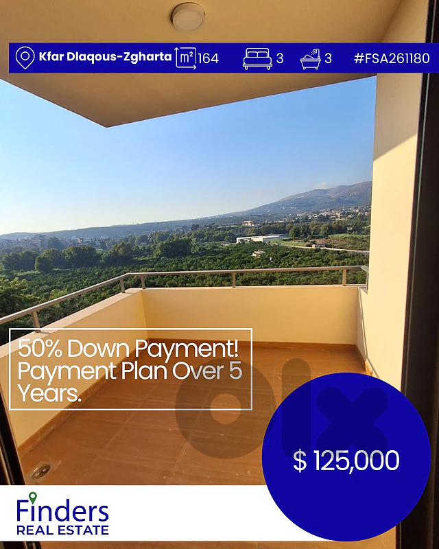 Duplex for sale in Kfar Dlaqous-Zgharta!دوبلكس للبيع في كفار دلقوس - ز