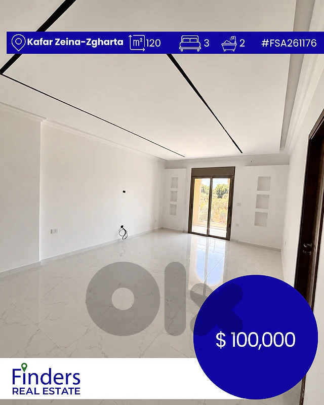 Apartment for sale in Kafar Zeina-Zgharta!  شقة للبيع في كفر زينة - زغ