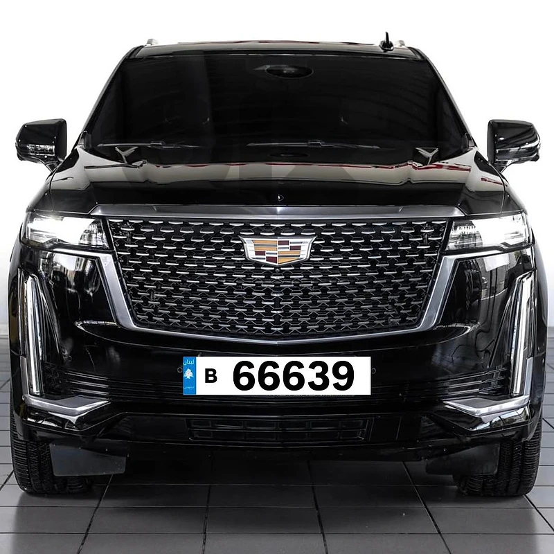 B  66639  Special Car Plate Number Sak Tokhsis Jehez