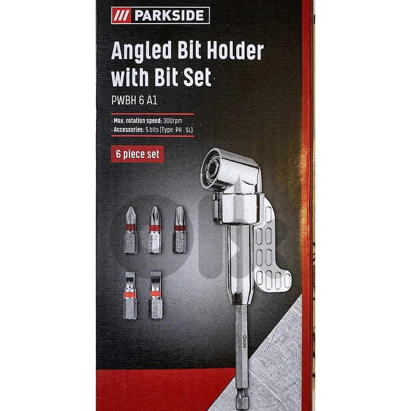 angled bit holder with bit set