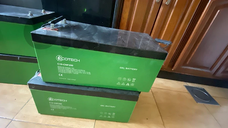 batteries + invertor