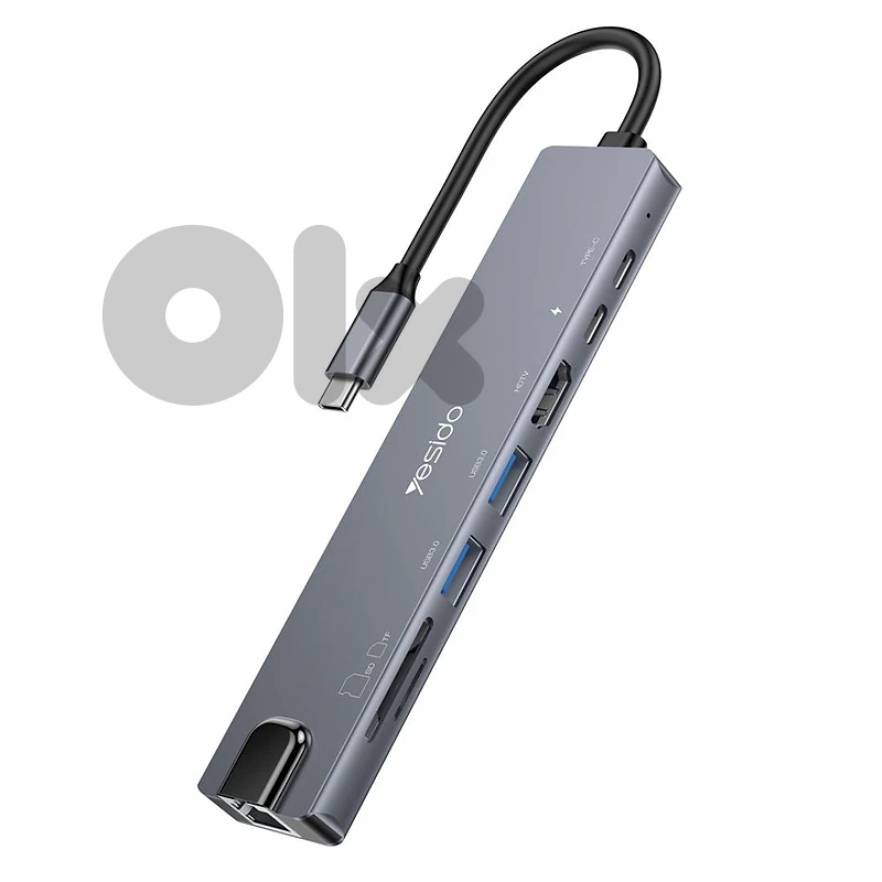 YESIDO HB27 8 in 1 USB Hub Docking Station