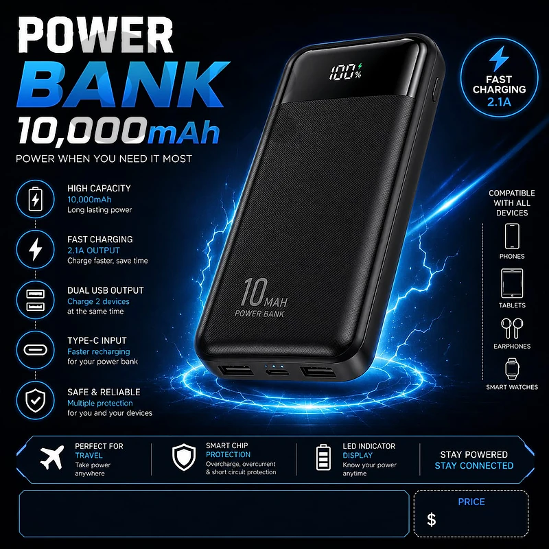 power bank 10,000mah