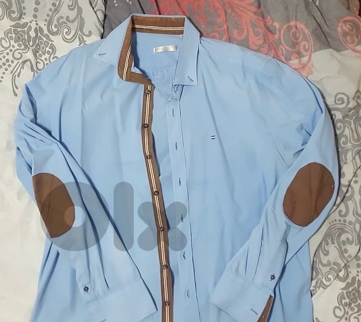 blue chemise long sleeve