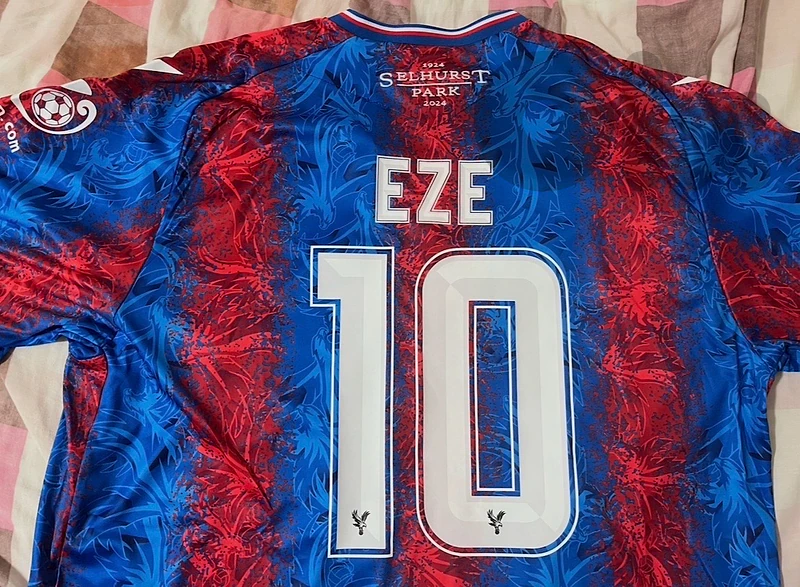 crystal palace home kit eze 10 Macron kit