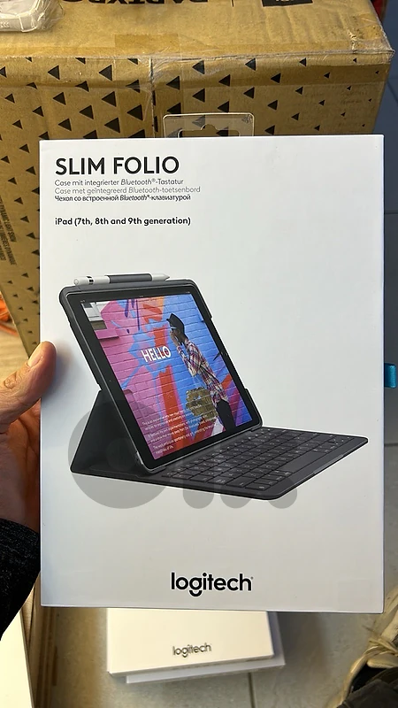 Logitech slim folio keyboard english black ipad 7/8/9