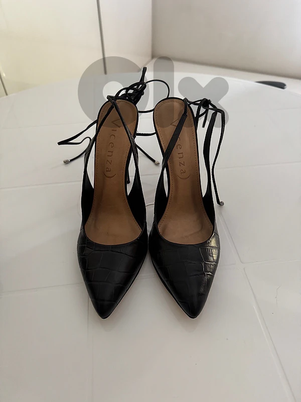 Vincenza Slingback Lace Up Heel Vincenza Slingback Lace Up Heel