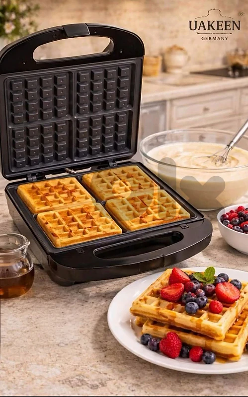 waffle maker 4pcs UAKEEN GERMANY