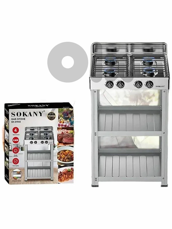 standing gas stove 4 burners SOKANY غاز ٤ عيون