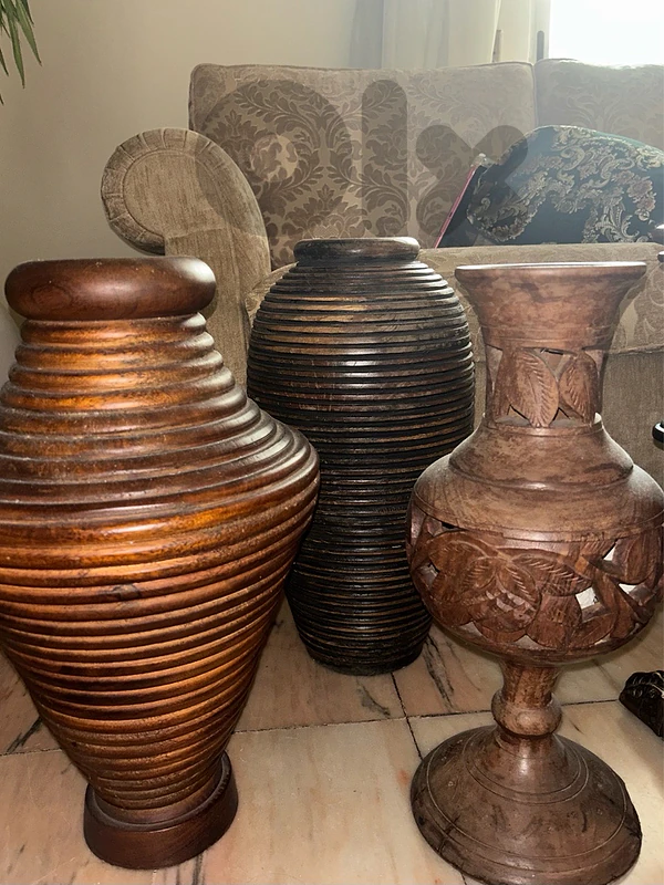 Decorative Wood Vases