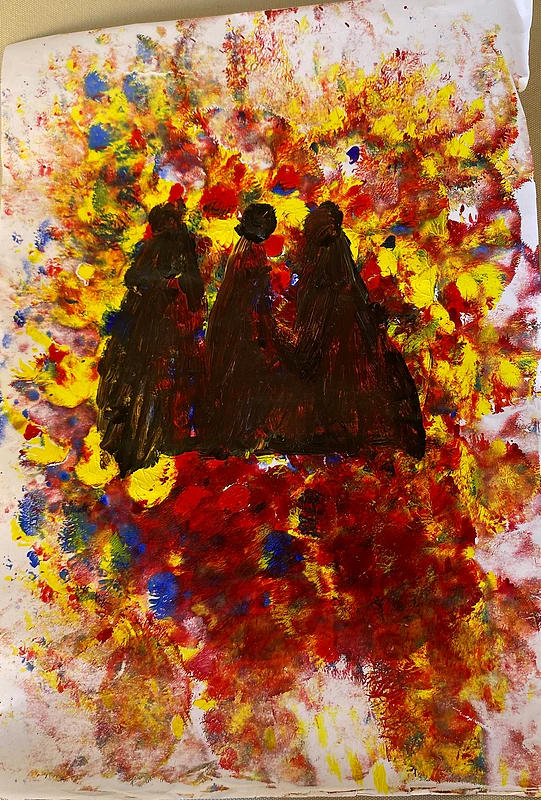 beautiful abstract art with crown