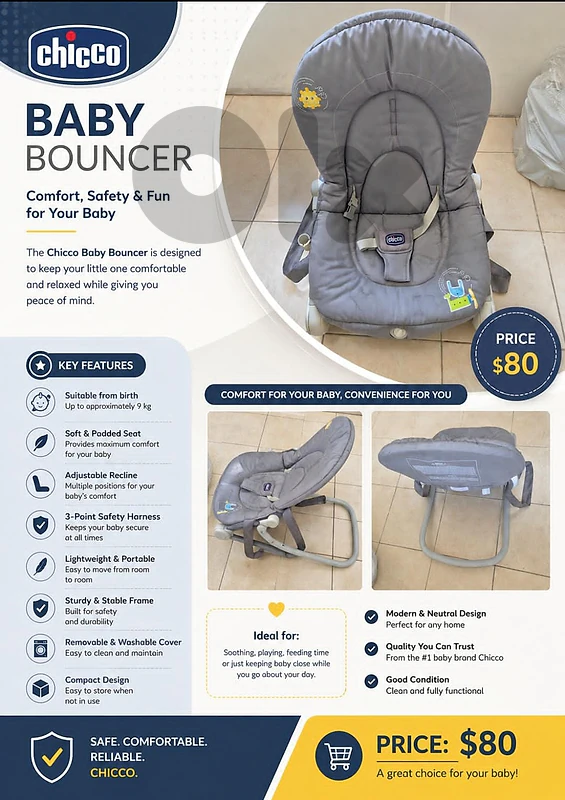 carseat and baby relax for sale