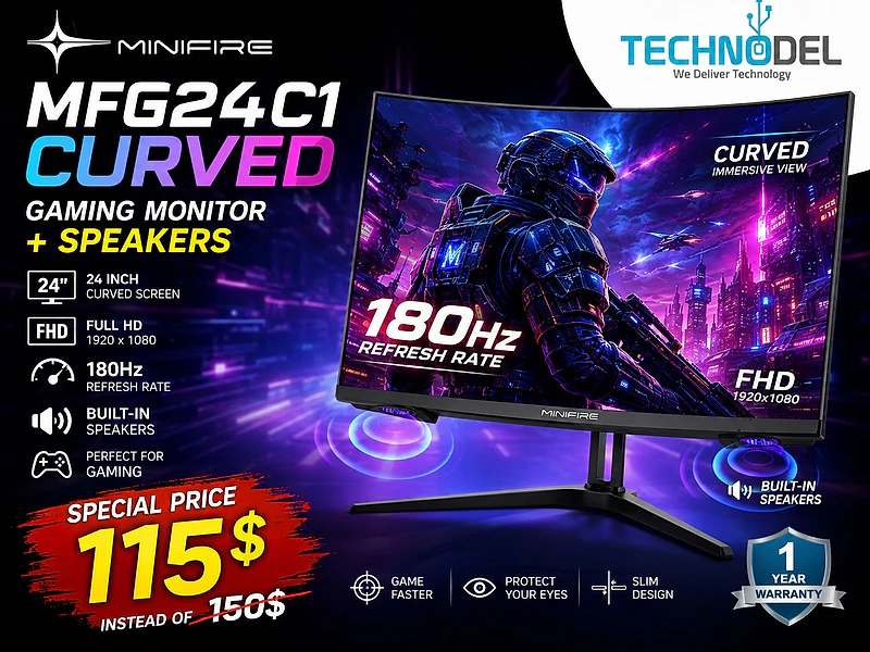 MFG24C1 CURVED GAMING MONITOR 180hz 24"